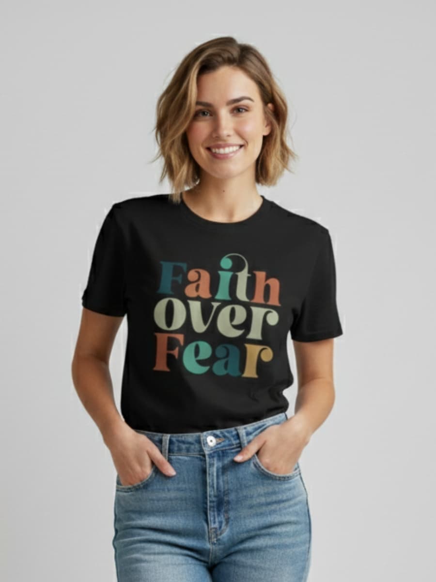 Camiseta Faith over Fear Colors