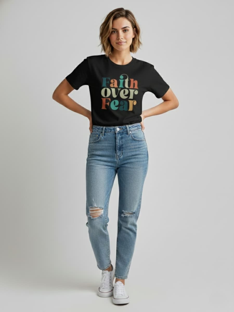 Camiseta Faith over Fear Colors