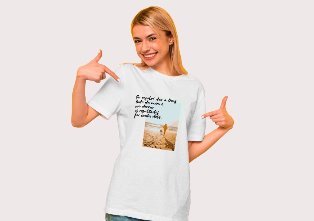 Camiseta Deixar resultados com Deus
