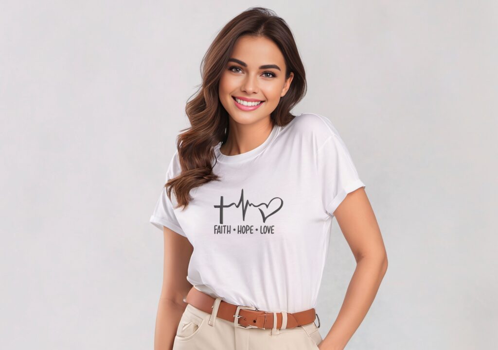Camiseta Faith Hope Love
